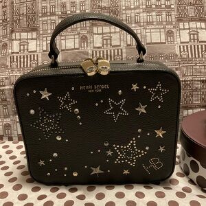 Like New Henri Bendel West 57th Star-Studded Black Tote
